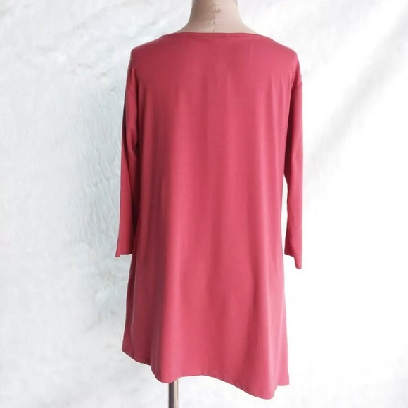 🍂 EILEEN FISHER BALLET NECK TENCEL JERSEY TOP XS - Picture 4 of 10